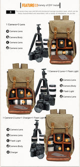 Classy Waterproof Durable Camera Backpack