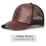 Glitter Ponytail Cap
