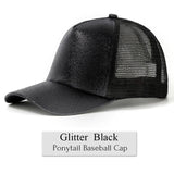 Glitter Ponytail Cap