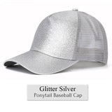 Glitter Ponytail Cap