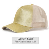 Glitter Ponytail Cap