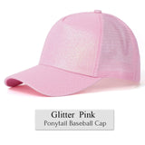 Glitter Ponytail Cap