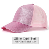 Glitter Ponytail Cap