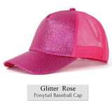 Glitter Ponytail Cap