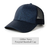 Glitter Ponytail Cap