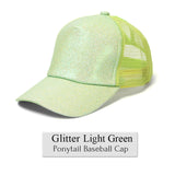 Glitter Ponytail Cap