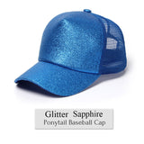 Glitter Ponytail Cap